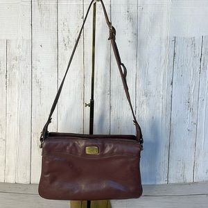 Etienne Aigner Vintage 1980's Oxblood/Burgundy  Crossbody